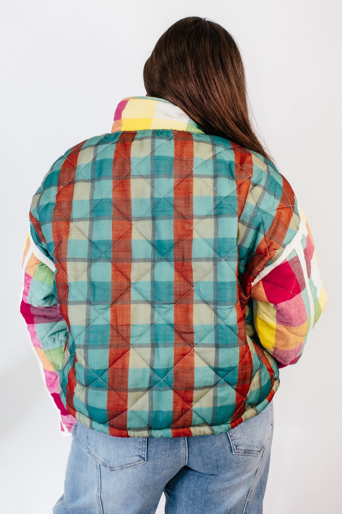 Playful Plaid Jacket