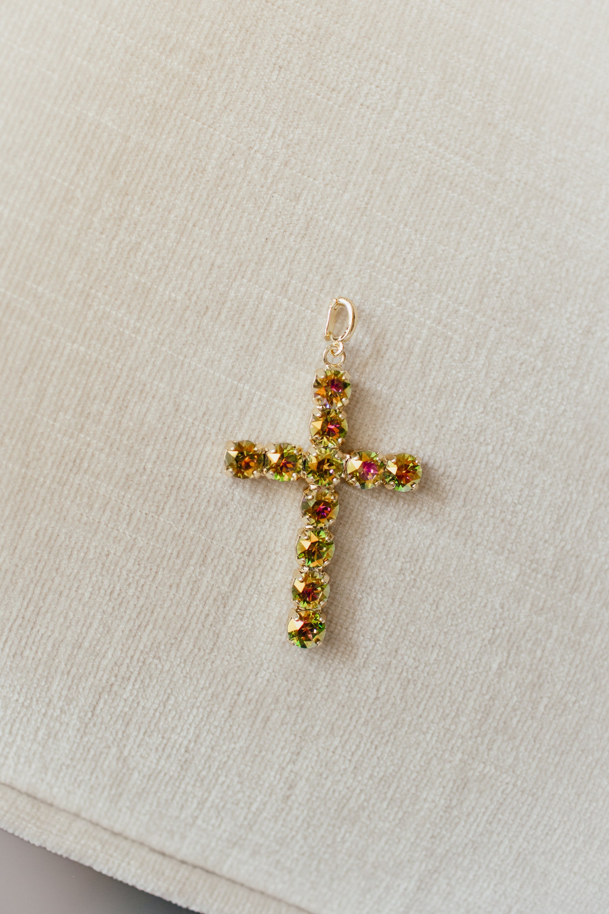 Large Cross Charm in Sweet Tart