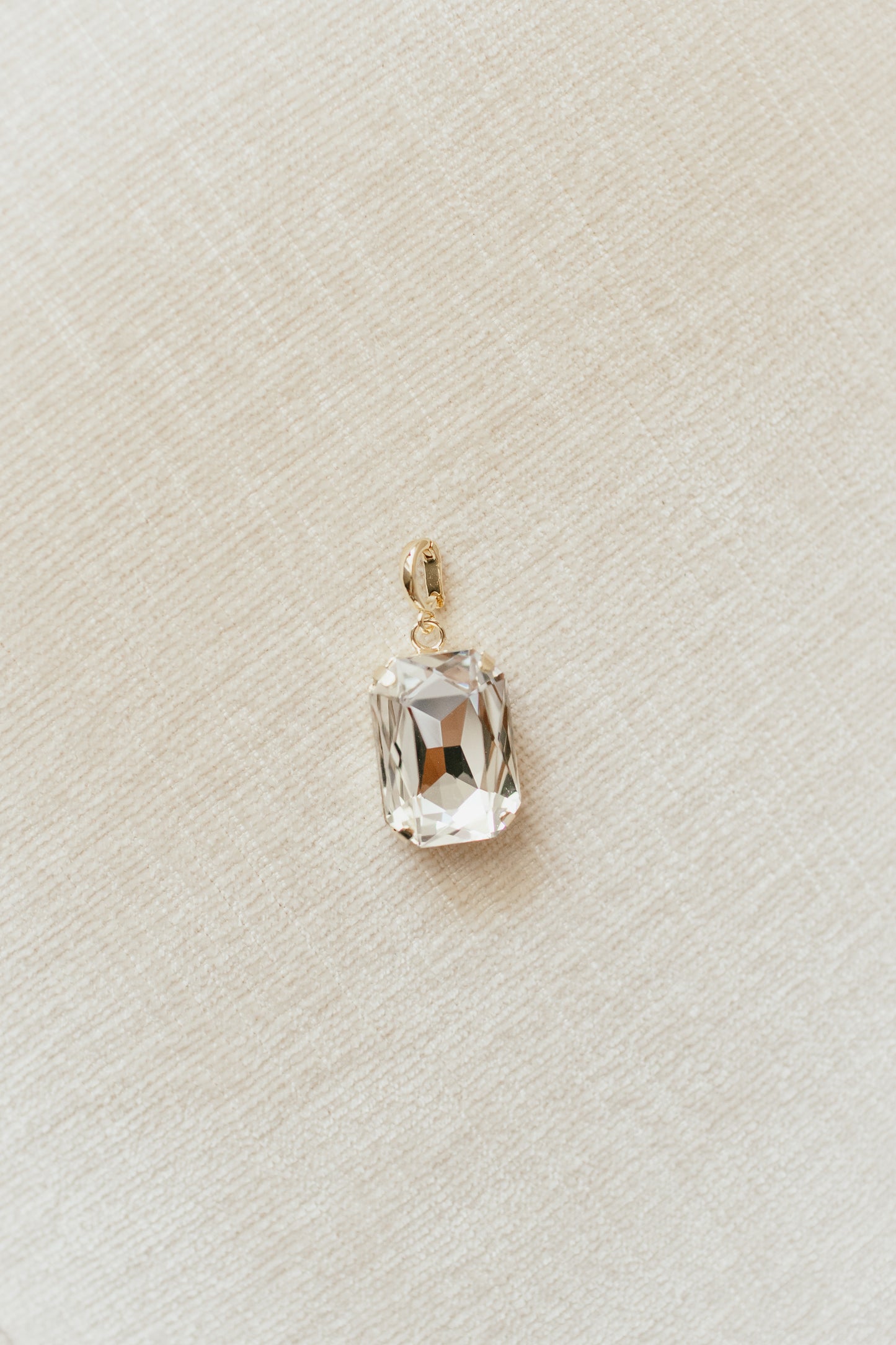 Rectangular Charm in Clear