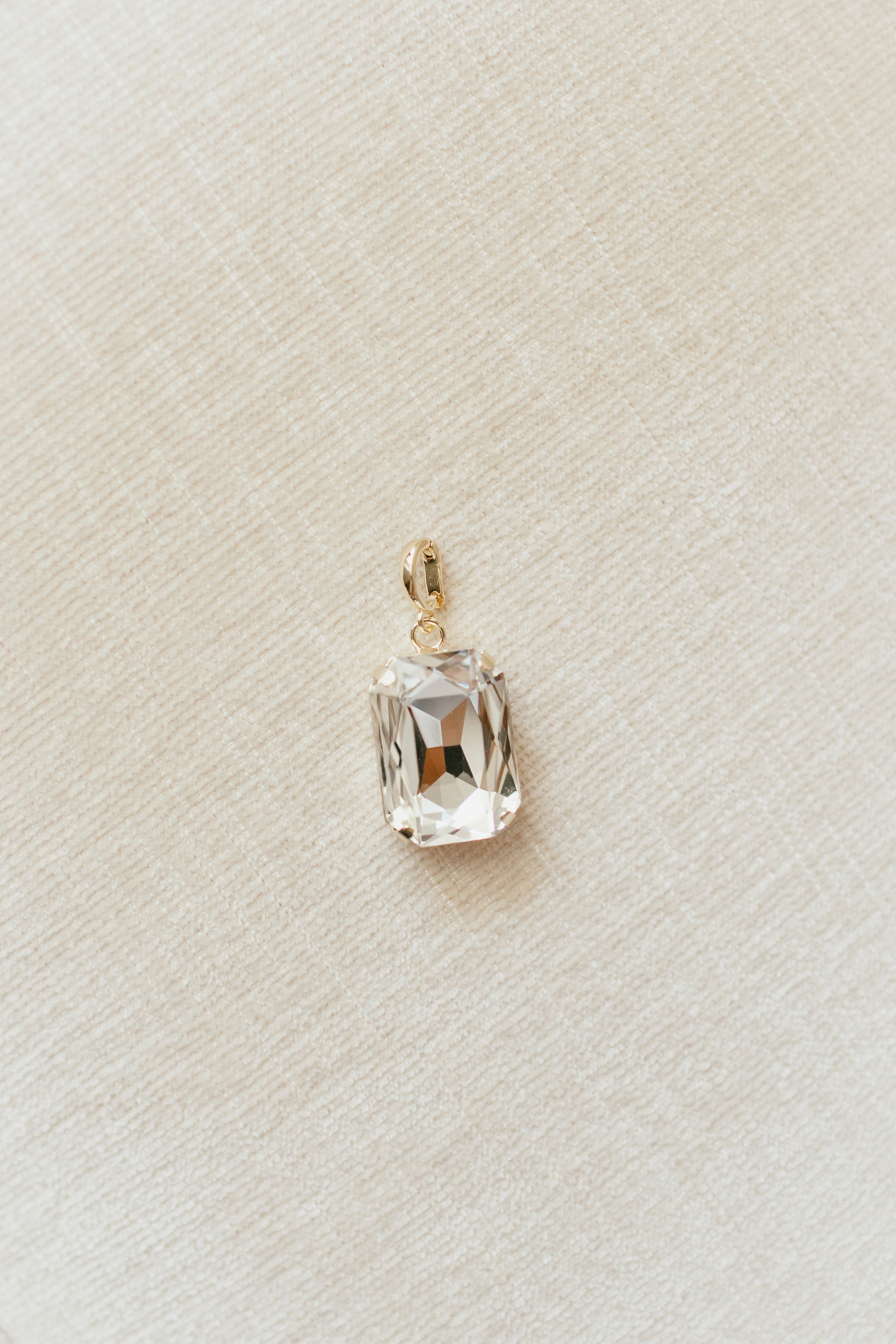 Rectangular Charm in Clear