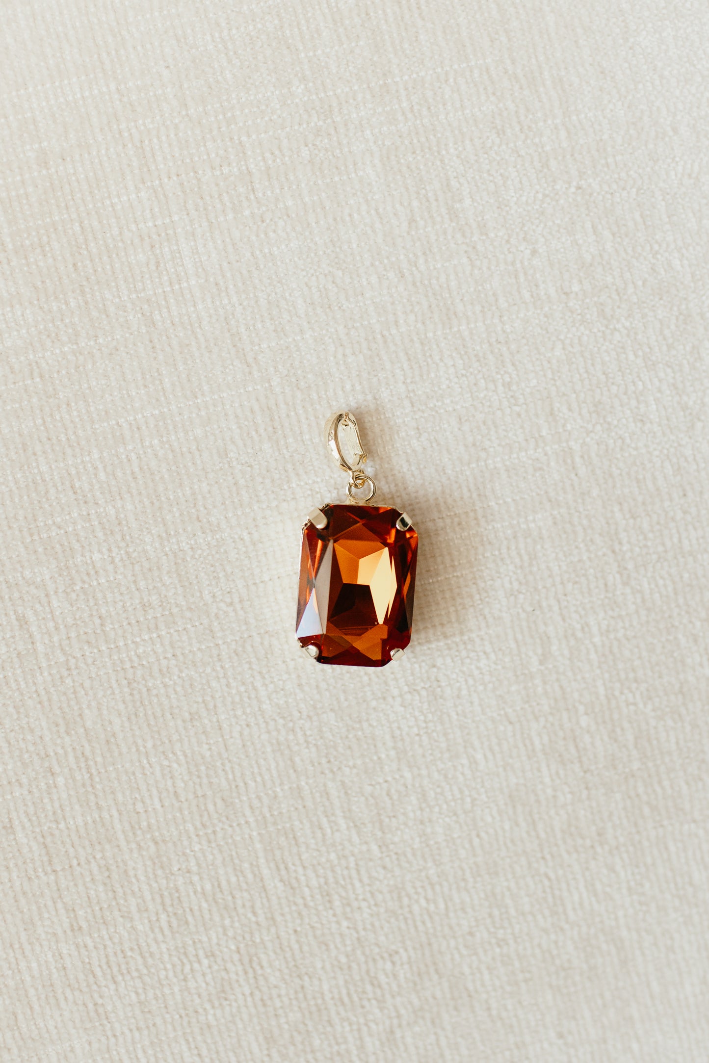 Rectangular Charm in Cinnamon Spice