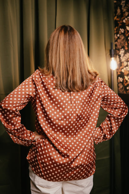 Polka Dot Cafe Top - Reg & Curvy