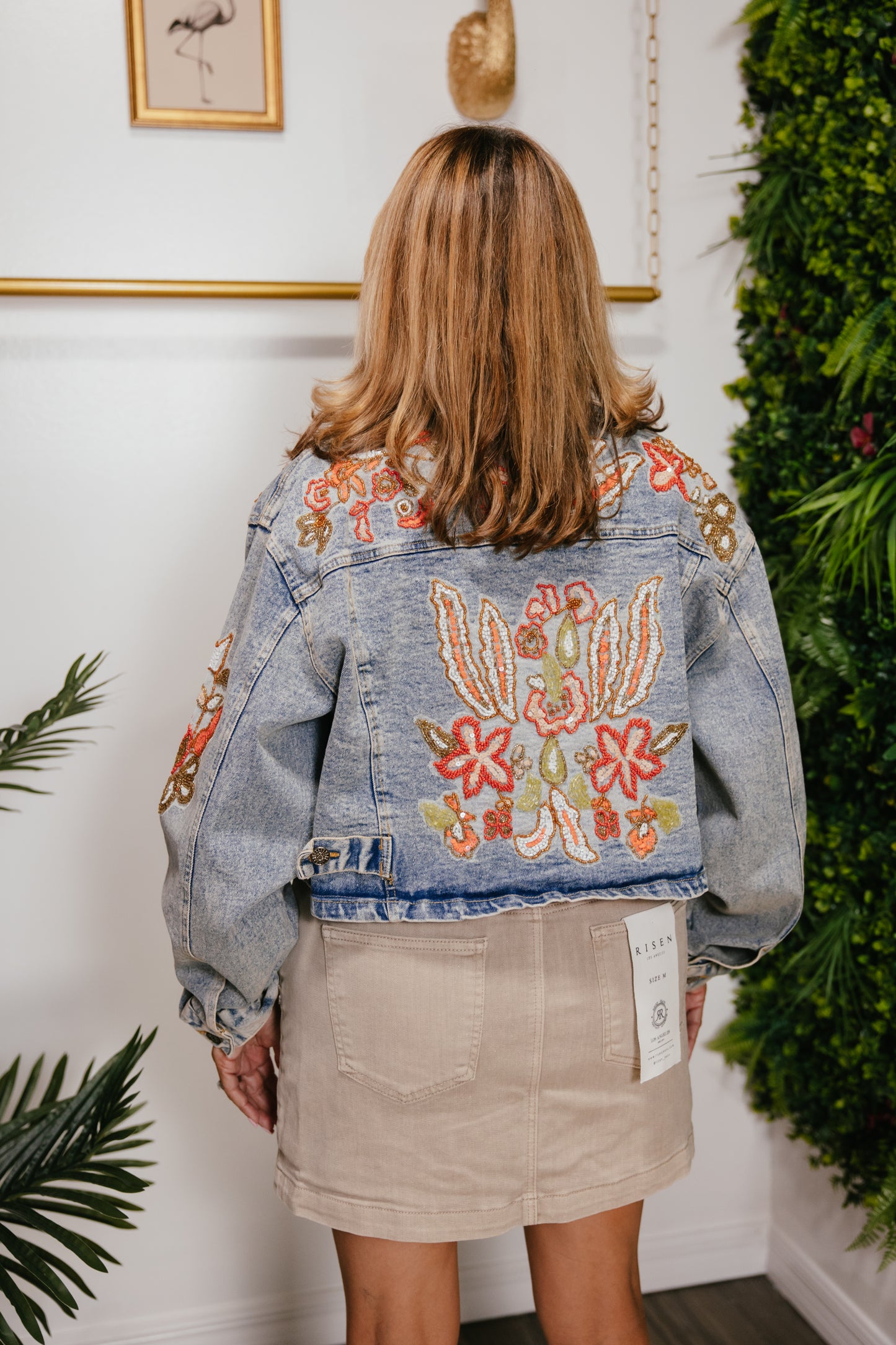 Stitched In Bloom Denim Jacket