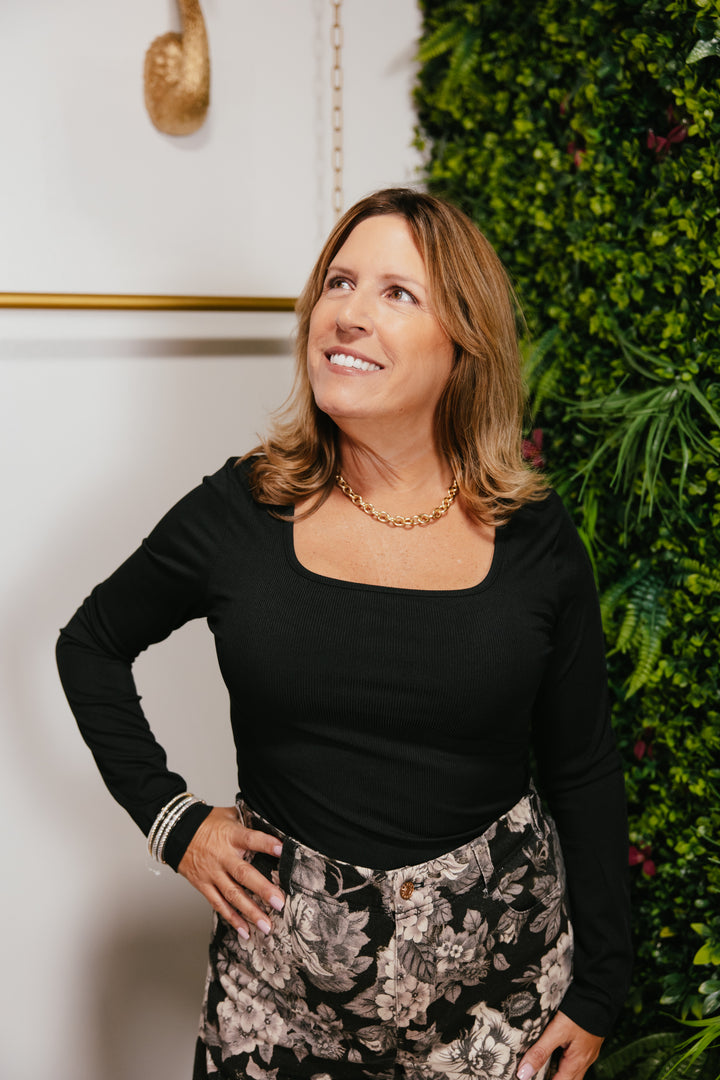 Back To Basics Top In Black - Reg & Curvy