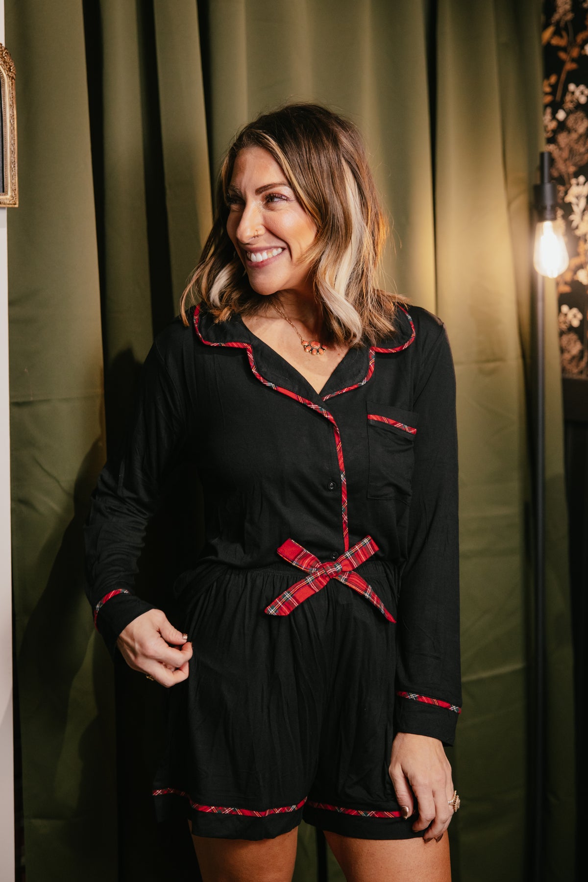 Staying In Lounge Set In Black - Reg & Curvy