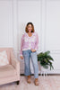 Retro Garden Patch Jacket in Lavender Multi