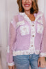 Retro Garden Patch Jacket in Lavender Multi