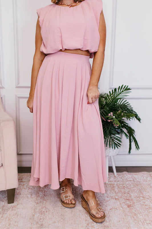 Float On Pleated Skirt