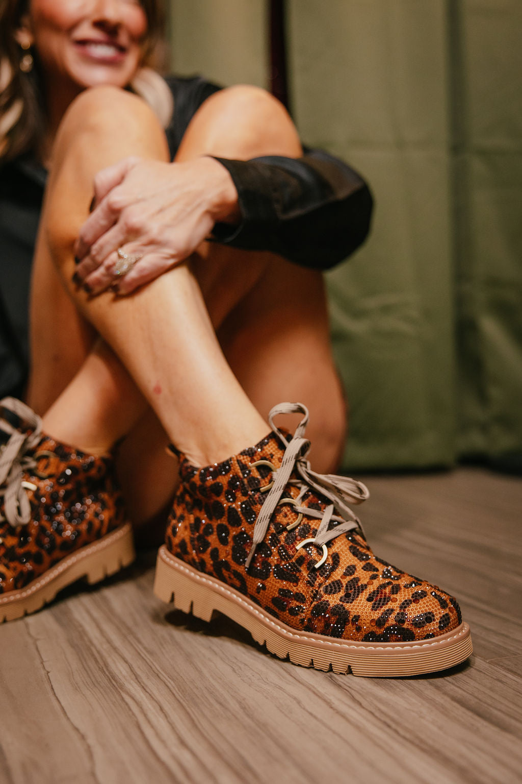 Corky's Leopard Rhinestone Campfire Boots