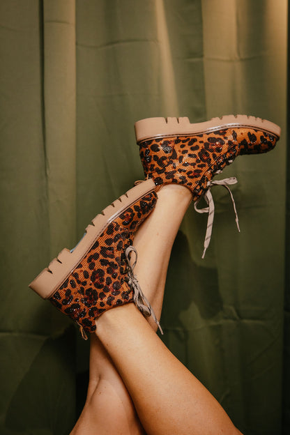 Corky's Leopard Rhinestone Campfire Boots