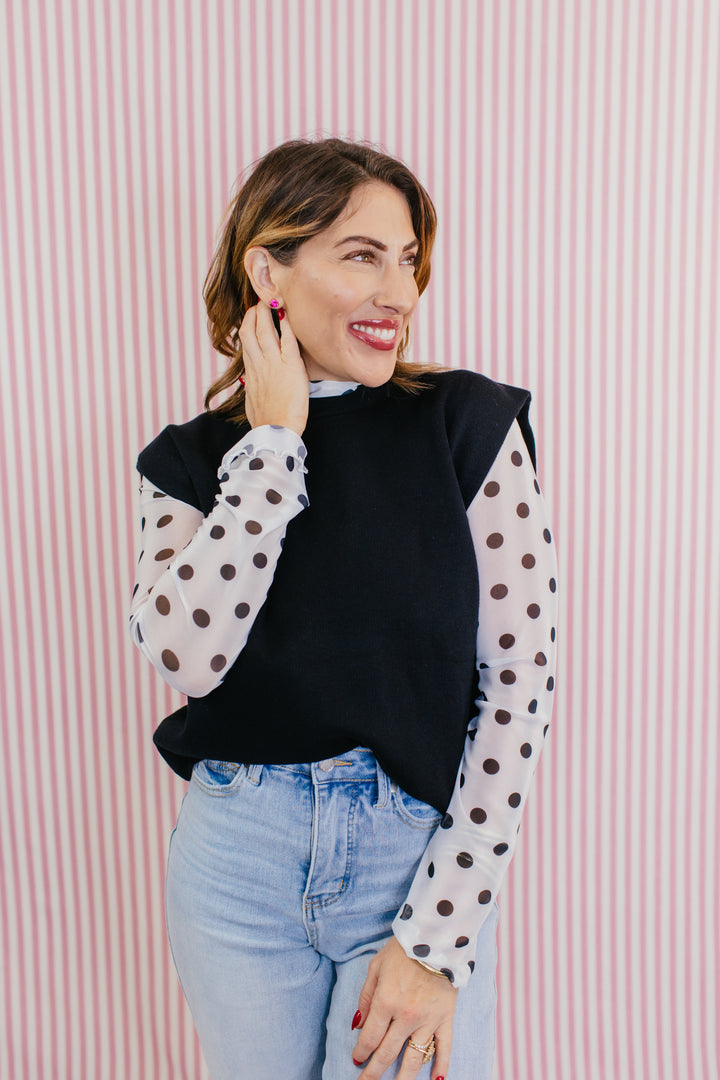 Chic Black Muscle Tank