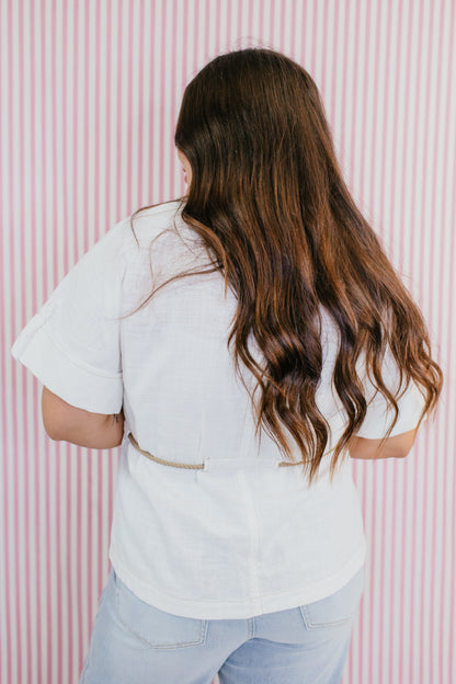 Coastal Ease Linen Top