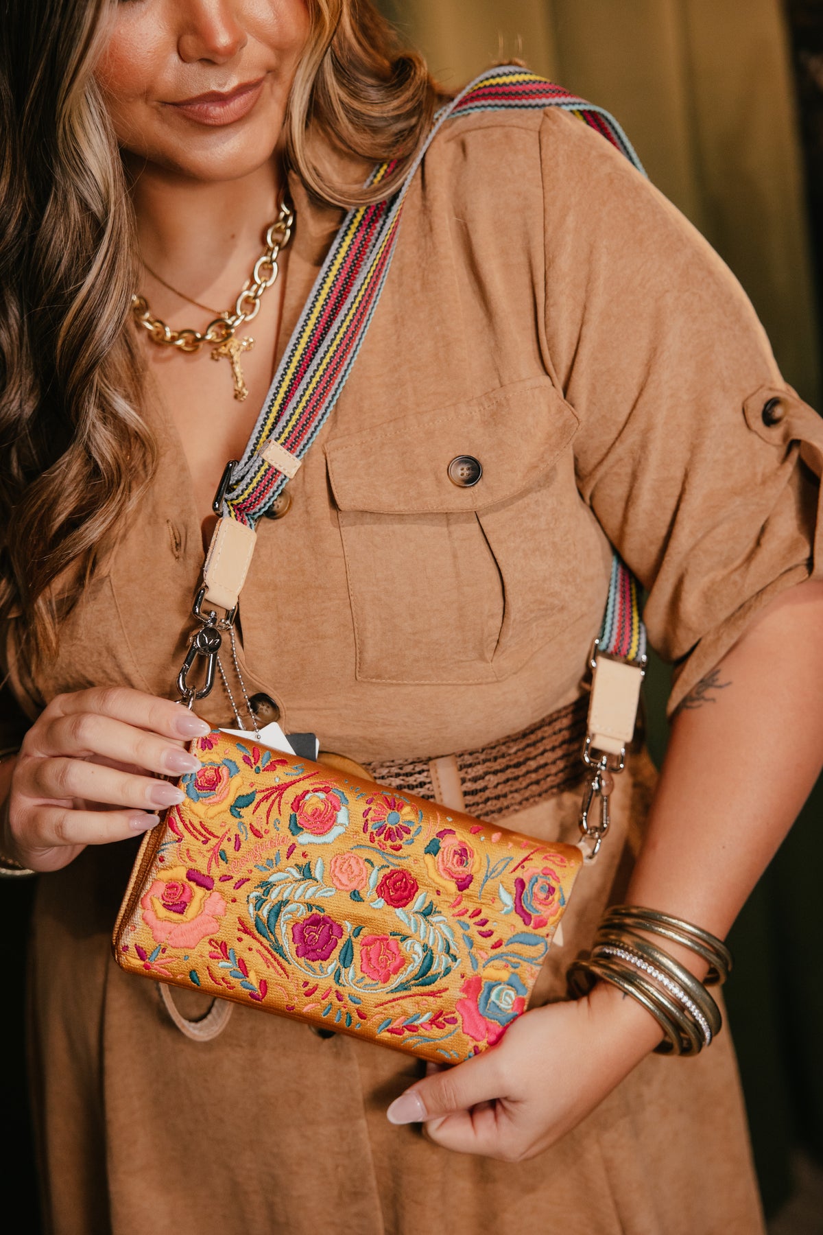 Uptown Crossbody In Bronzer