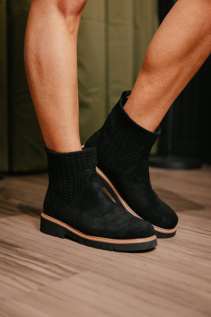 Corky's Black Faux Suede Keep Me Warm Boots