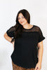 Mesh and Sparkles Top - Reg/Curvy