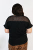 Mesh and Sparkles Top - Reg/Curvy