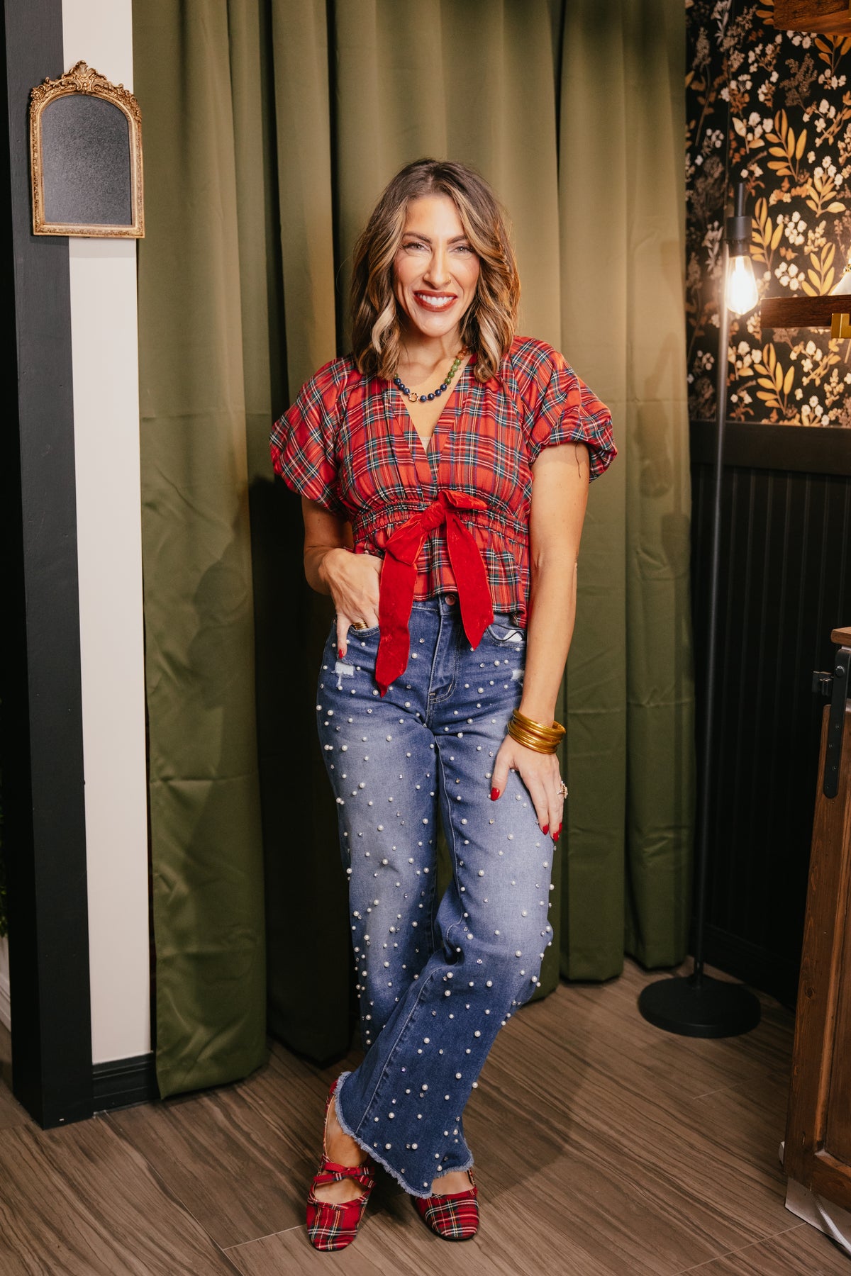 Plaid Tidings Top