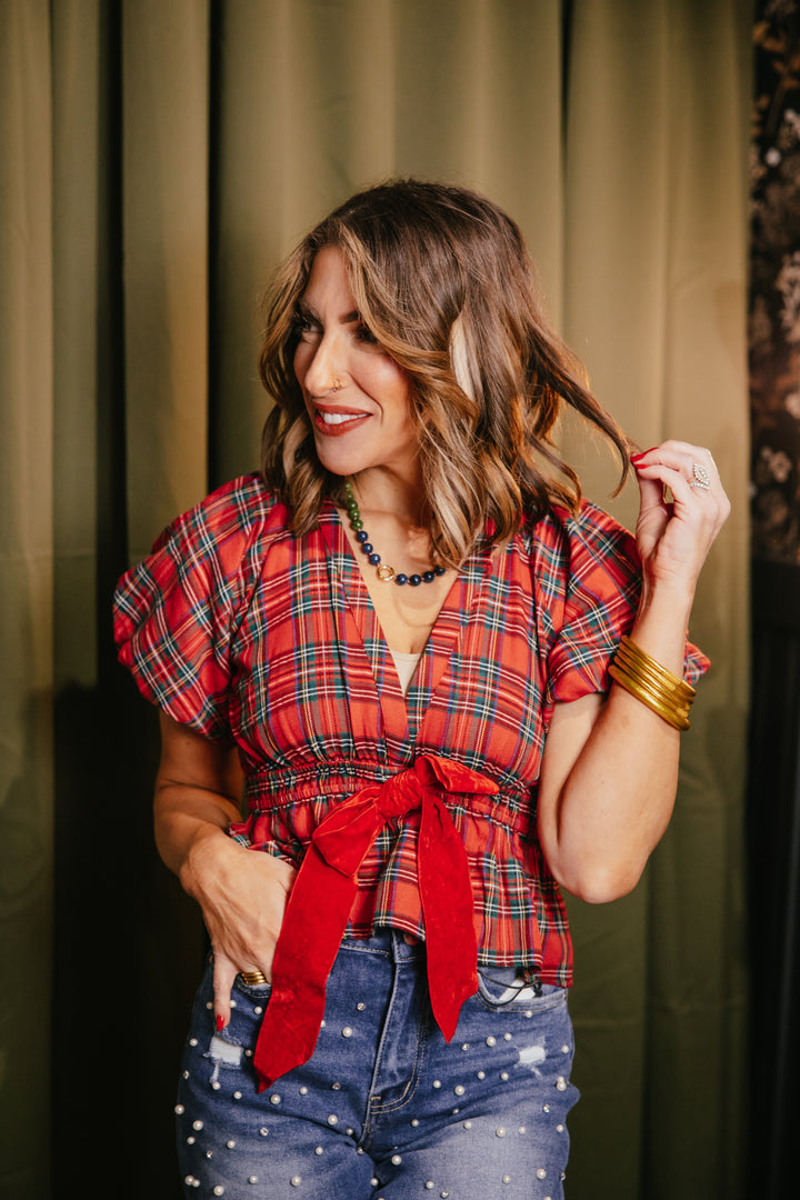 Plaid Tidings Top