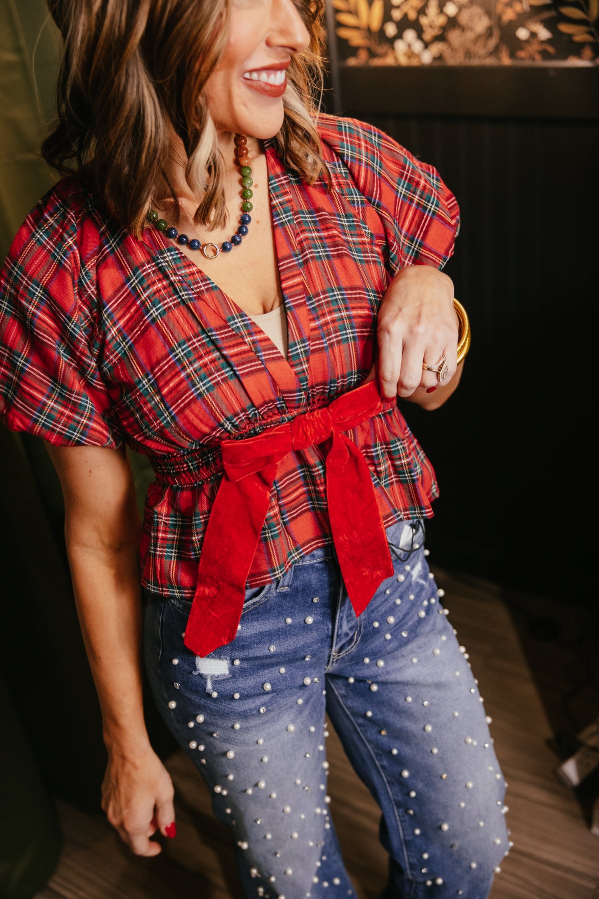 Plaid Tidings Top
