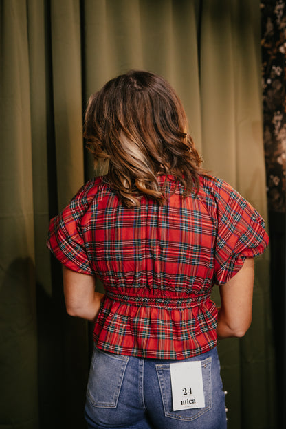 Plaid Tidings Top