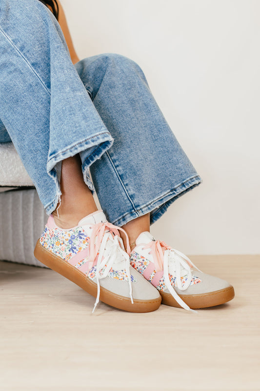Makers Pink Floral Emma Sneakers