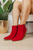 Corky's Dark Red Faux Suede High Standards Boots