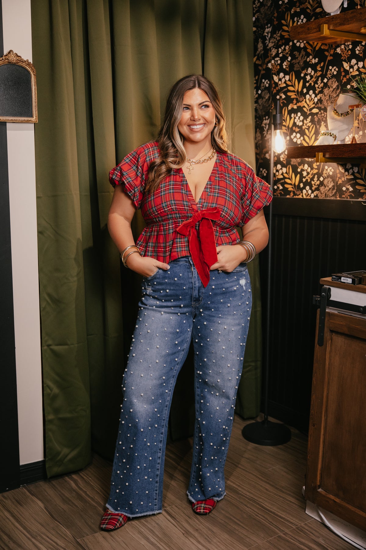 Plaid Tidings Top