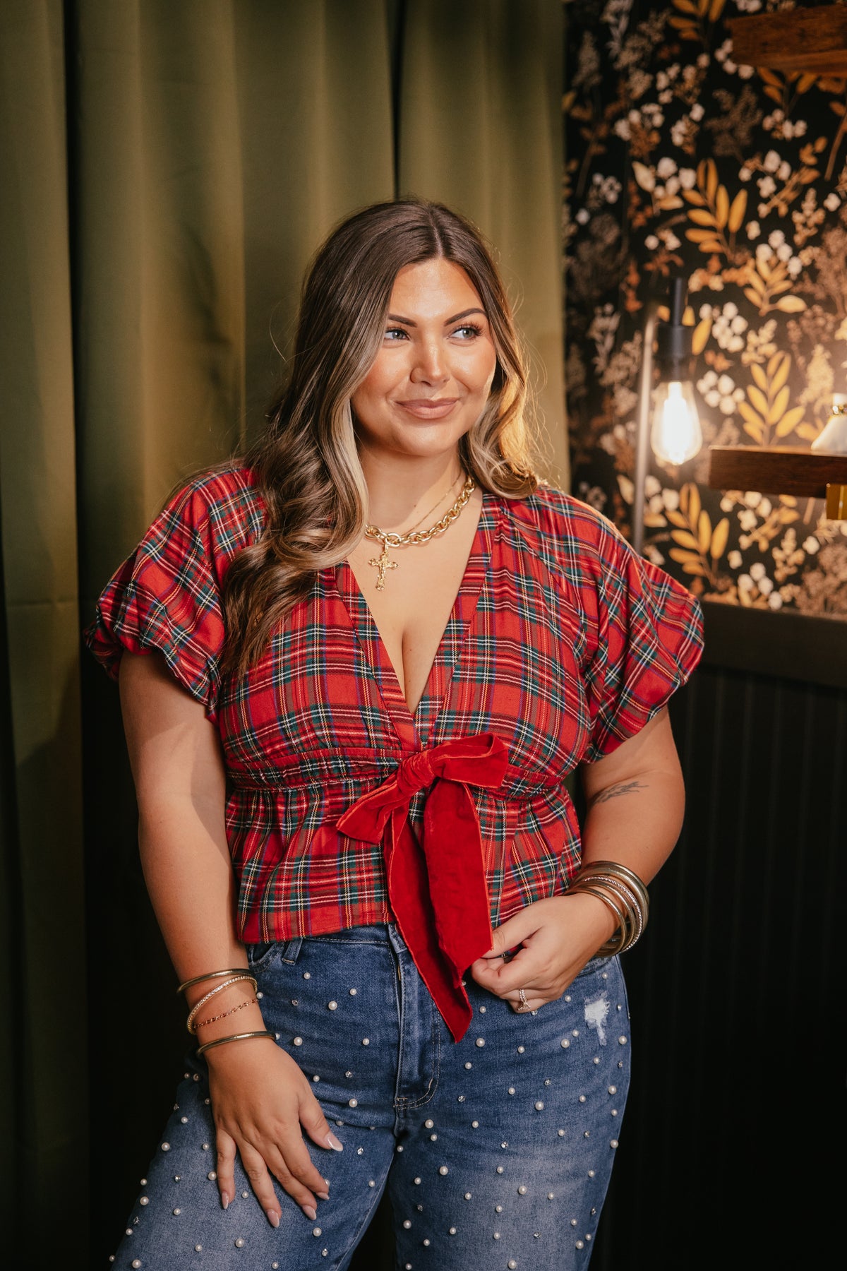 Plaid Tidings Top