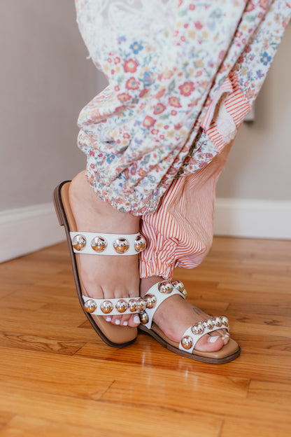 Corky's White Catch A Buzz Sandals