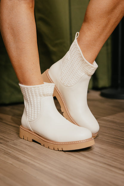 Corky's Ivory Faux Suede Keep Me Warm Boots