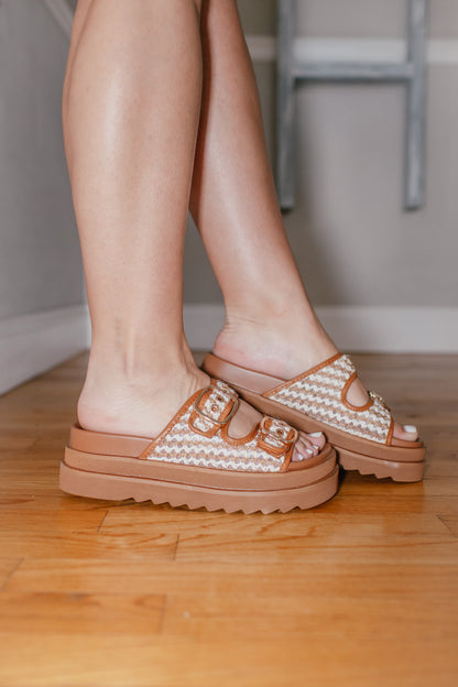 Corky's Cognac Combo Word On The Street Sandals