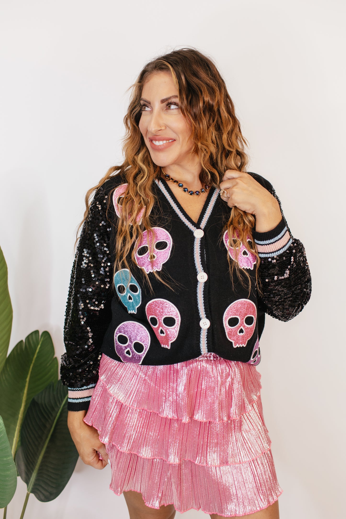 Spooky Sparkle Cardigan - Reg & Curvy