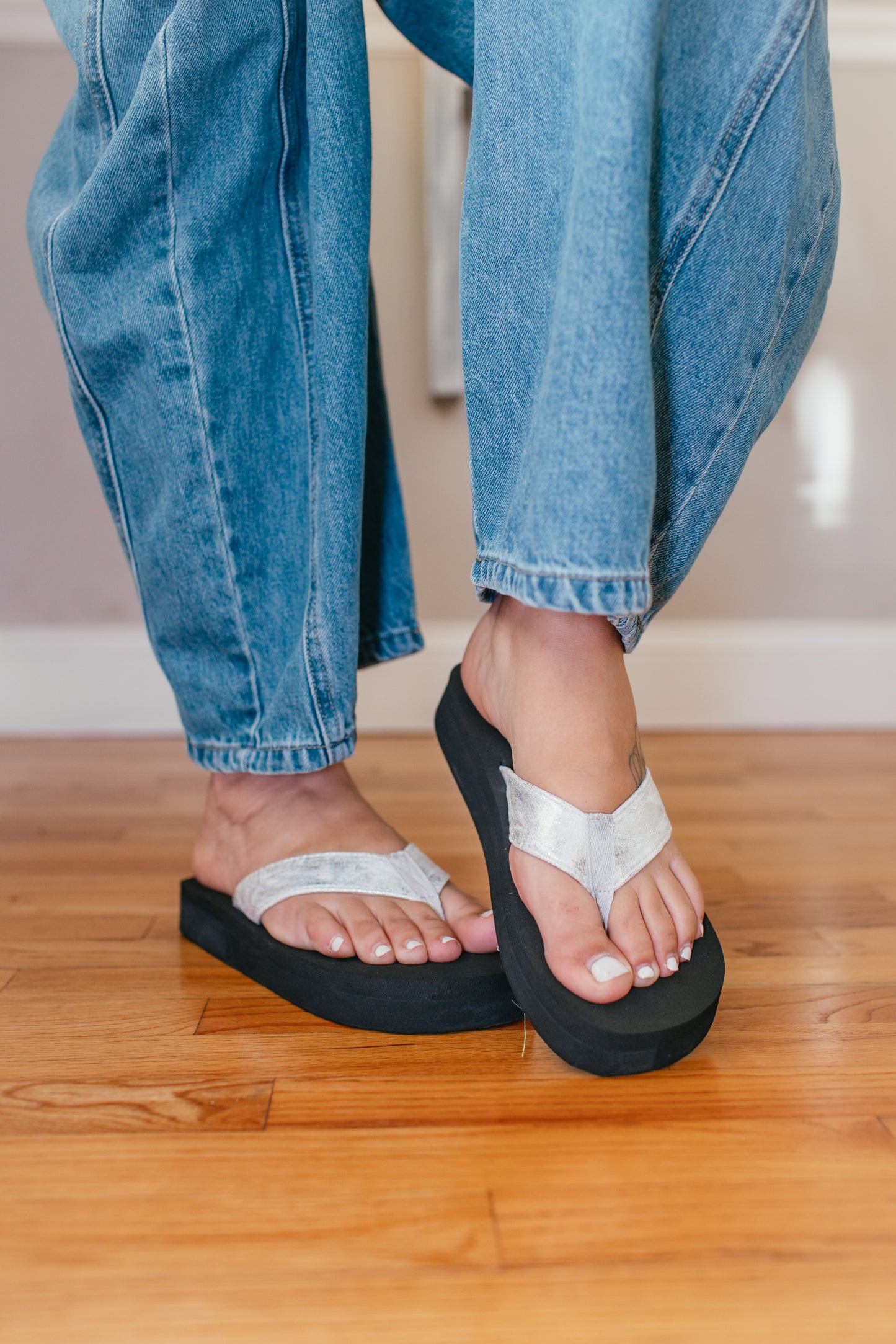 Corky's Silver Overboard Sandals