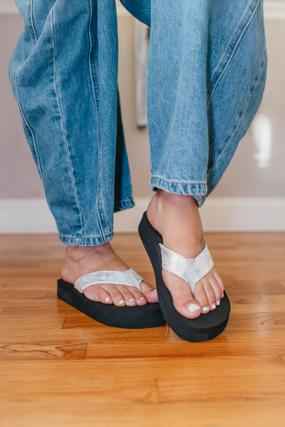 Corky's Silver Overboard Sandals
