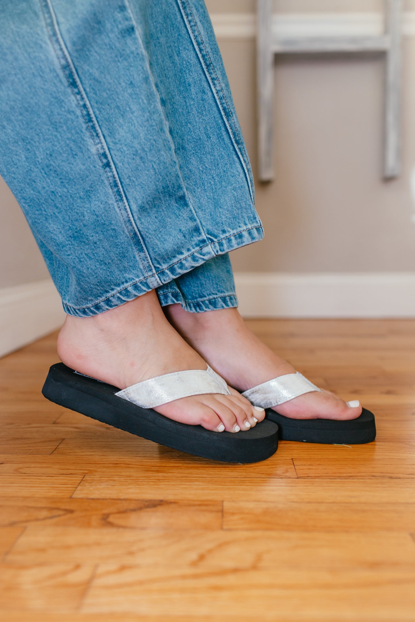 Corky's Silver Overboard Sandals