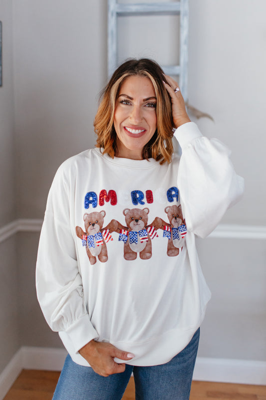 Beary American Sweatshirt