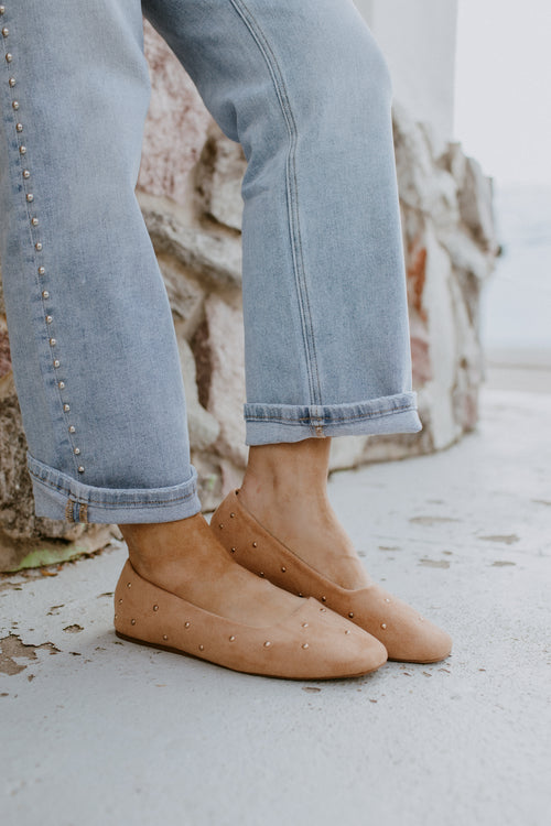 Corky's Camel Faux Suede Don't Be Rude Flats