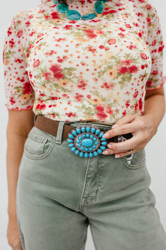 Turquoise Western Belt