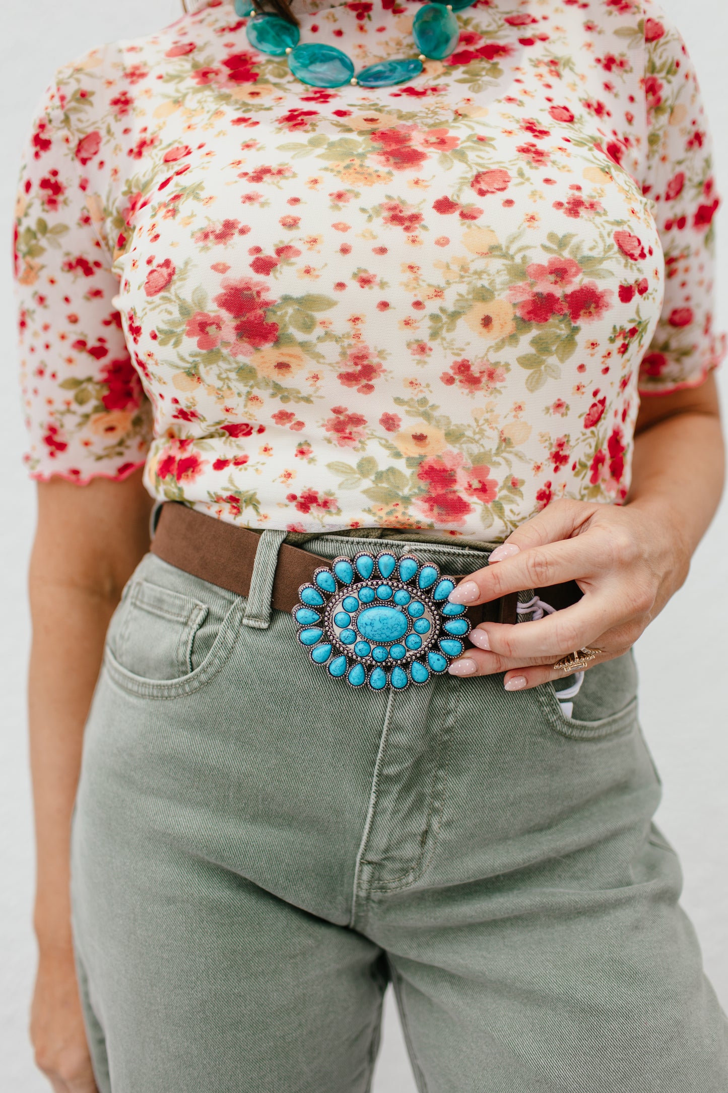 Turquoise Western Belt