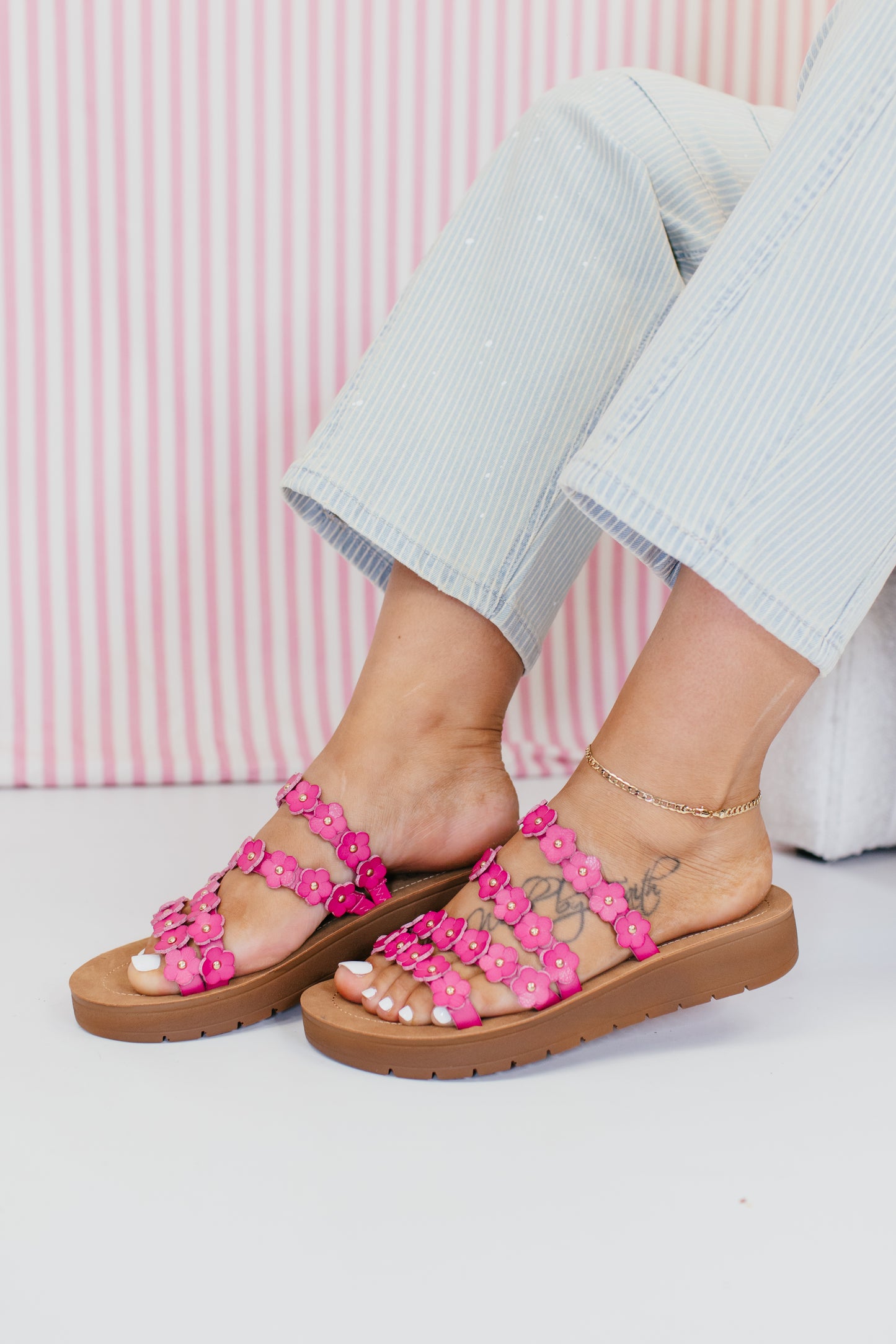 Corky's Pink Garden Party Sandals