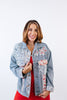 Lace and Denim Harmony Jacket