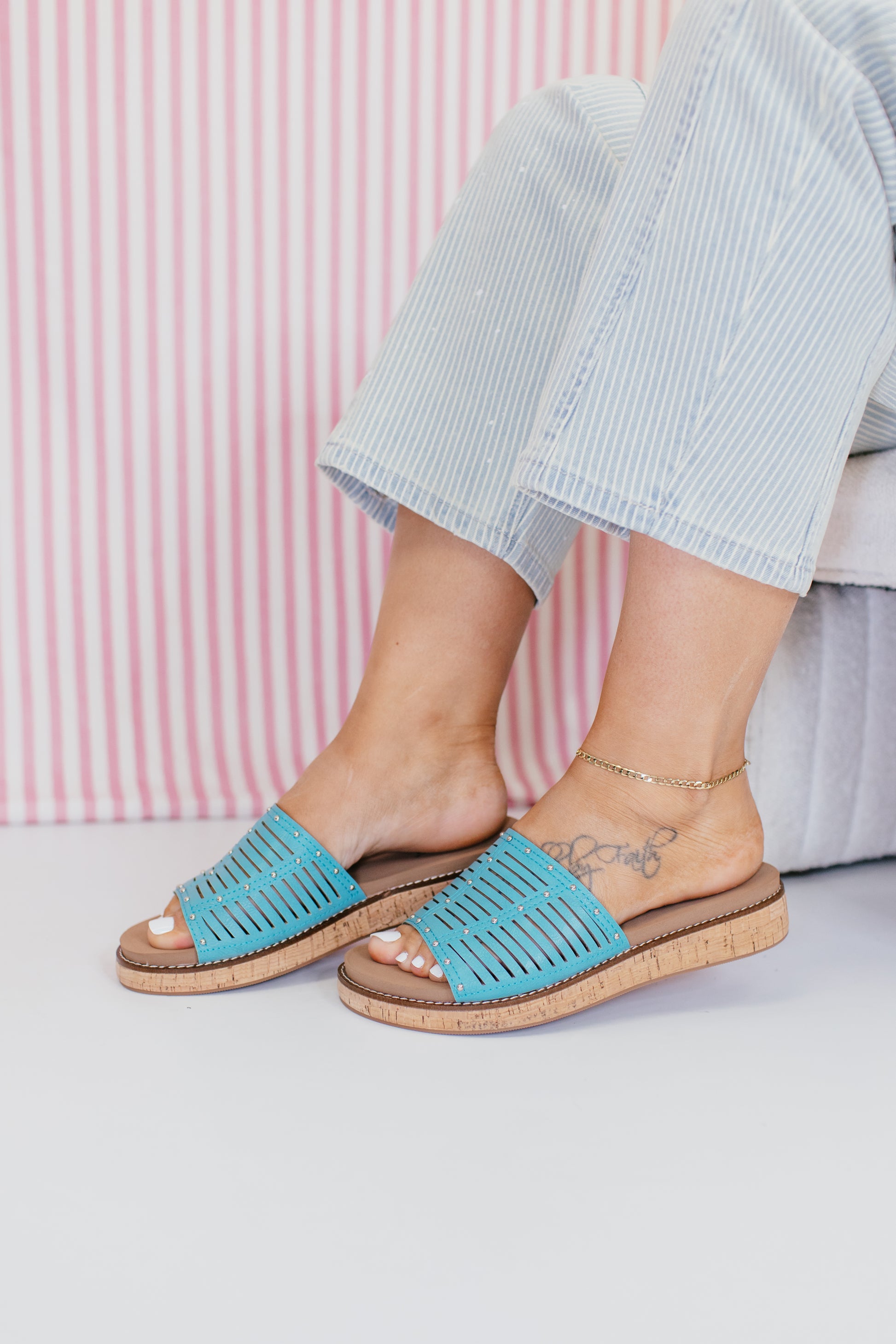 Corky's Turquoise At Ease Sandals