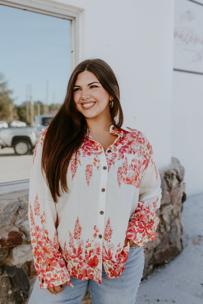 Romantic Drift Floral Top