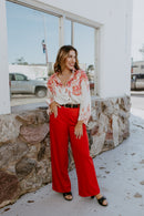 Romantic Drift Floral Top