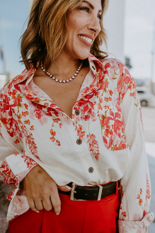 Romantic Drift Floral Top