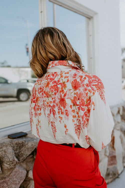 Romantic Drift Floral Top