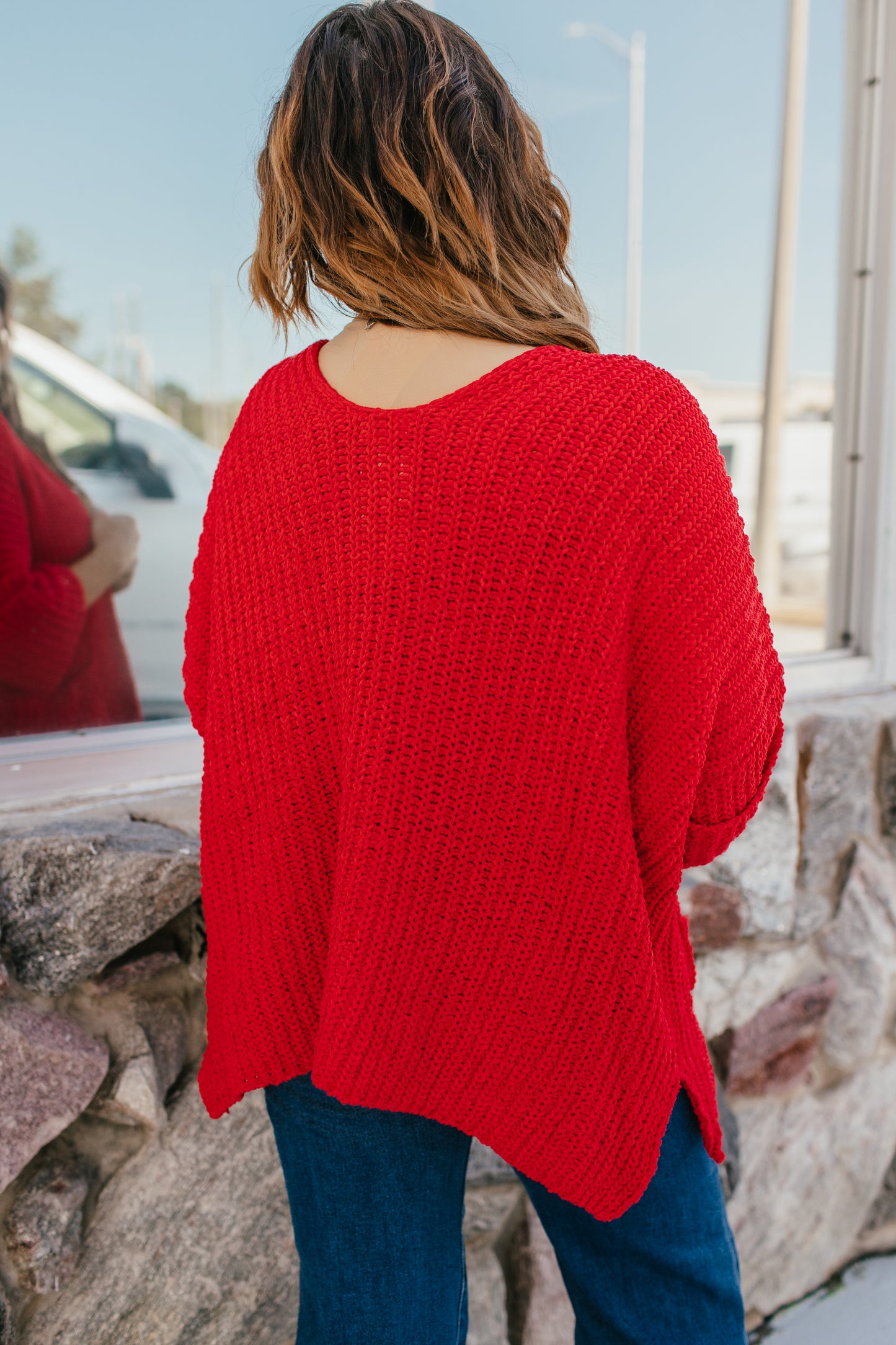 Wrap Me Up Cardigan In Red