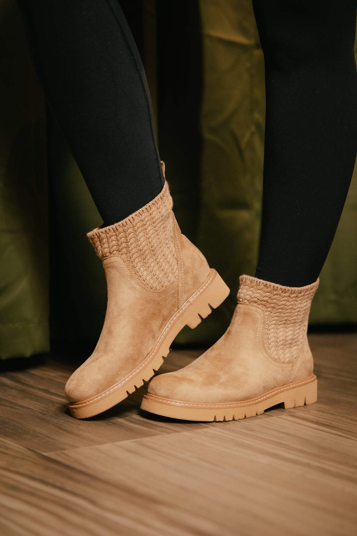 Corky's Taupe Faux Suede Keep Me Warm Boots