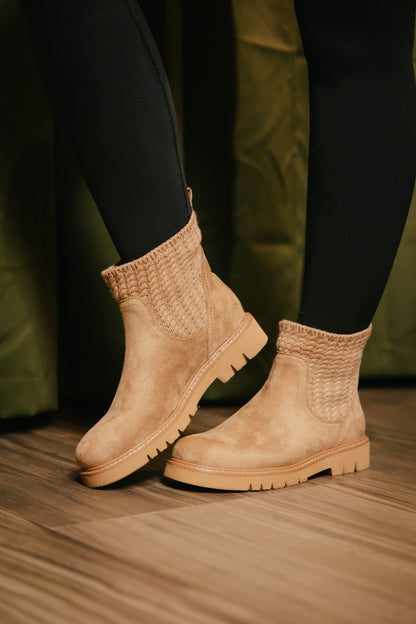 Corky's Taupe Faux Suede Keep Me Warm Boots