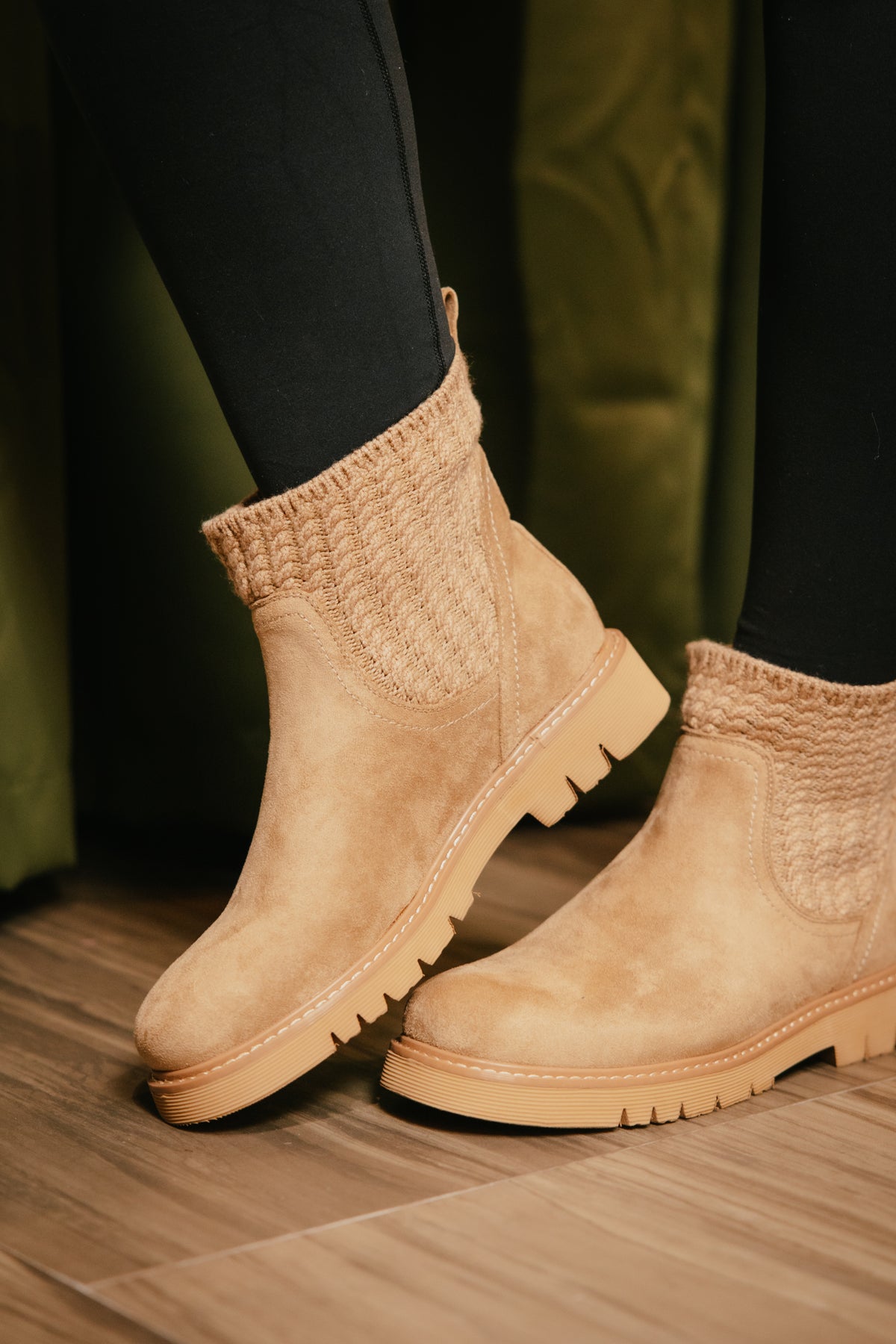 Corky's Taupe Faux Suede Keep Me Warm Boots